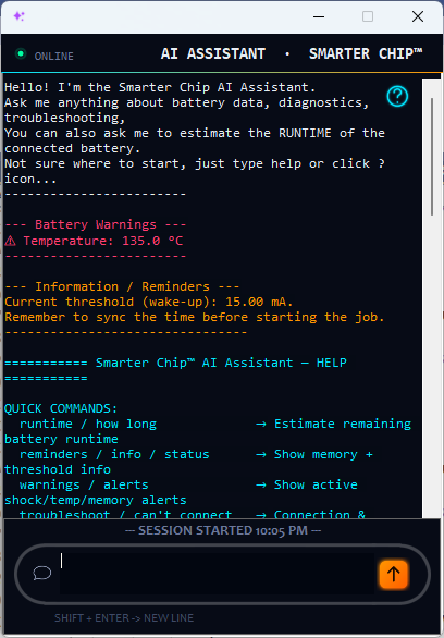 AI Assistant Welcome Screen
